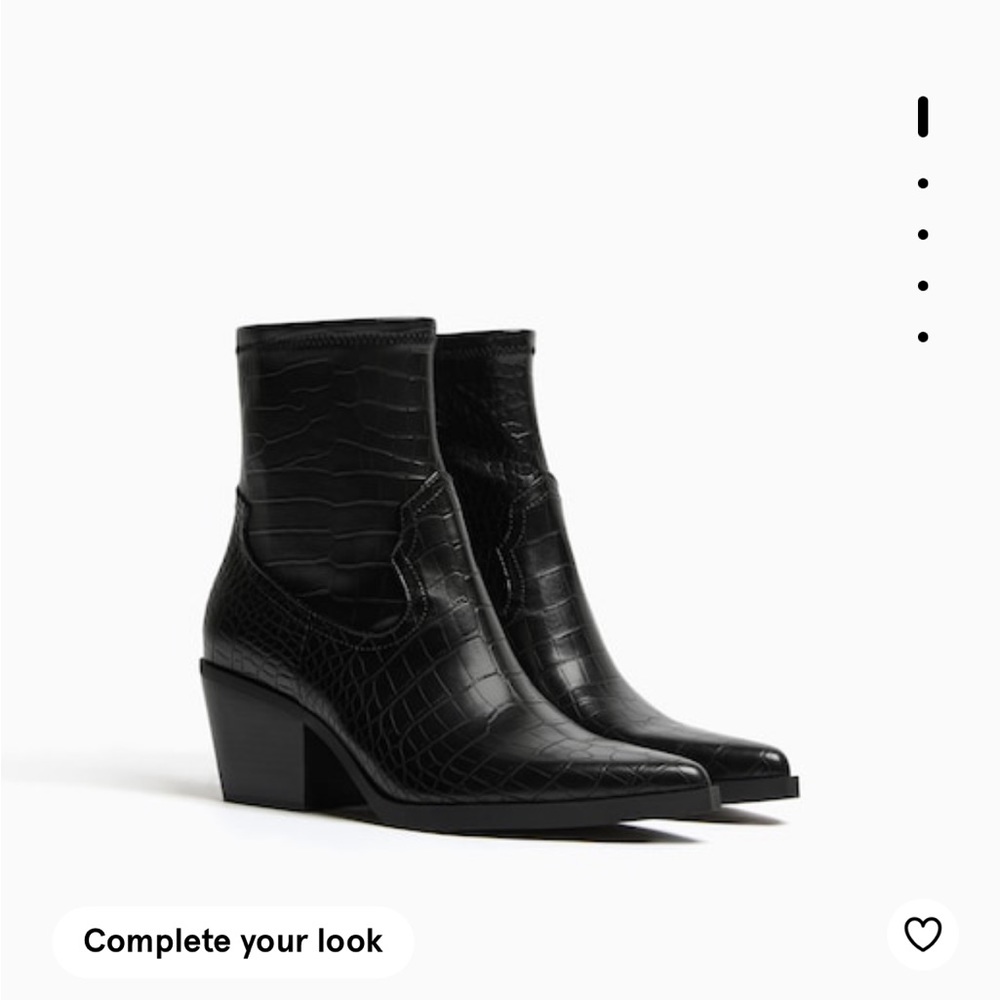 Bershka Black Booties